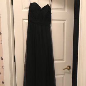 Stunning Amsale Black Tulle Gown